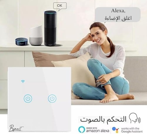 مفتاح ضوء جداري ذكي MSL WiFi، مفتاح لمس WiFi بتردد...