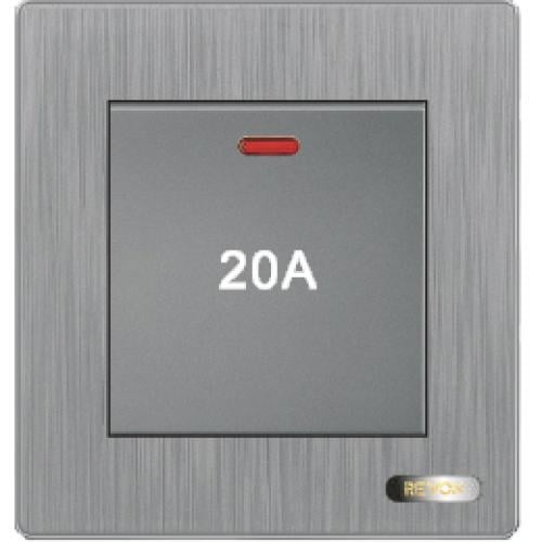 مفتاح سخان A20 بيانو رمادي