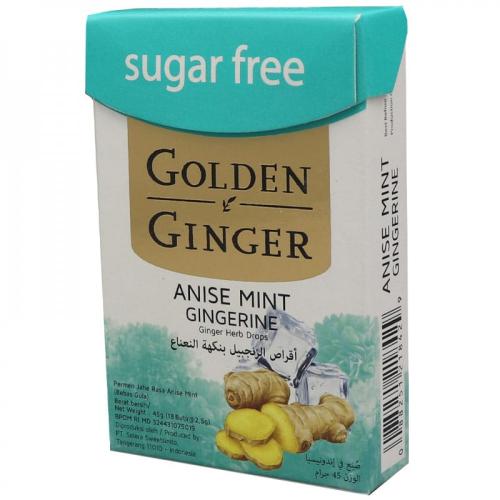 جولدن جينجر أقراص الزنجبيل بنكهة النعناع بدون سكر...