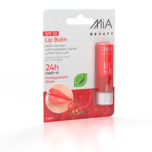 ميا مرطب شفاه بنكهة الرمان 4جم