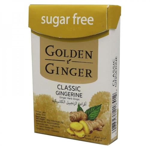جولدن جينجر أقراص الزنجبيل الكلاسيكية بدون سكر 45...