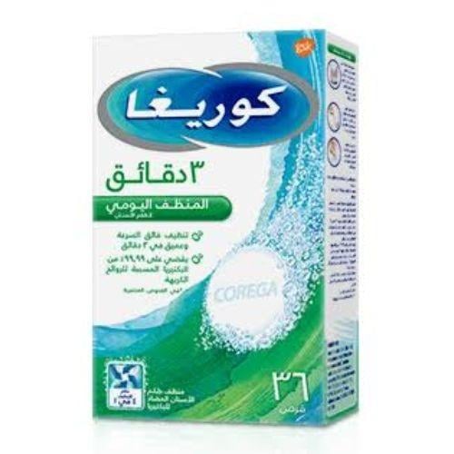 كوريقا منظف يومى لاطقم الاسنان 36 قرص