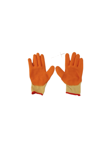 قفازات المزارع مغلفة بالبلاستيك المجعد