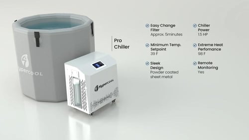 هايبركول | حوض الثلج برميل رمادي + مبرد 2,500