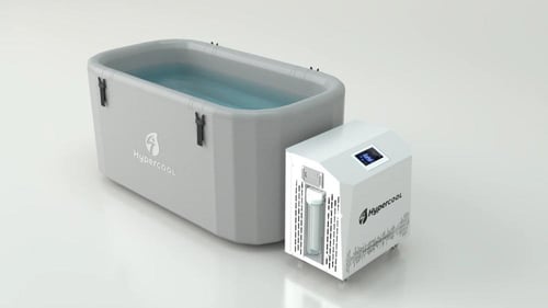 هايبركول | حوض الثلج الرياضي رمادي + مبرد 3,500