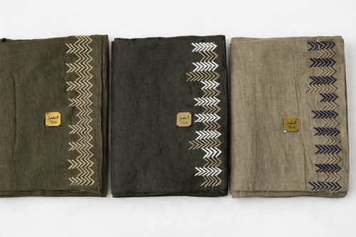 طرح لينن مطرزة