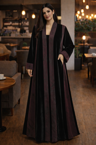 طقم عباية شتوي