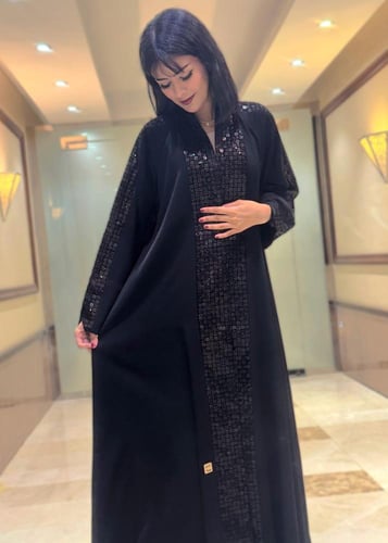 طقم عباية كريب