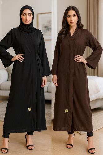 طقم عباية لف دبل فيس