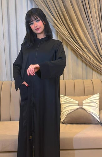 طقم عباية ياقة صيني