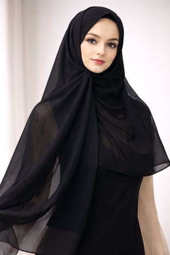 طرحة خيش اسود