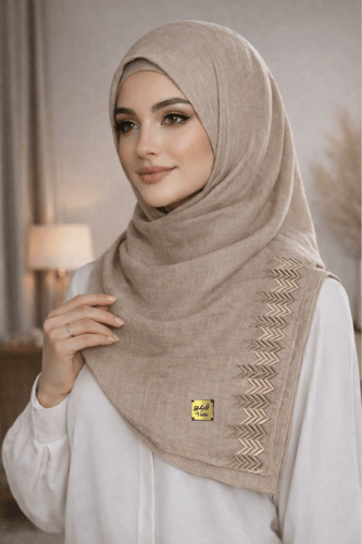 طرح لينن مطرزة