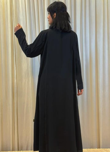 طقم عباية بجيوب أمامية