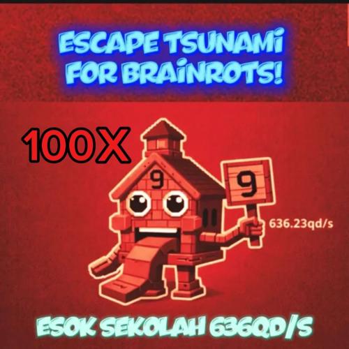 Escape from tsunami Esok sekolah | الهروب من التسو...