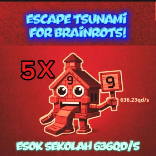 Escape from tsunami Esok sekolah | الهروب من التسو...