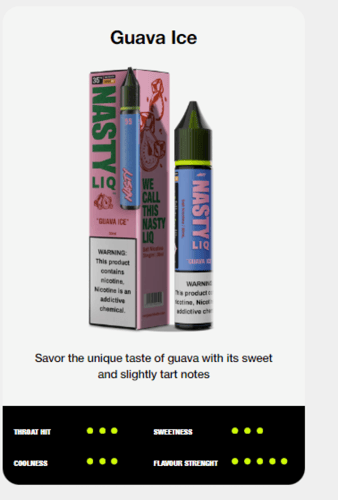 نكهة ناستي جوافة ايس Nasty Liq Guava Ice
