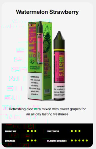 نكهة ناستي بطيخ فراولة Nasty Liq Watermelon Strawb...