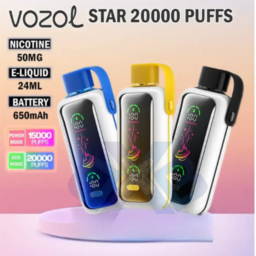 سحبة فوزول ستار 20000 موش 50 نيكوتين Vozol Star 20...
