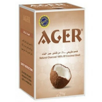 فحم اجير للشيشه فحم جوز الهند AGER Natural coconut...