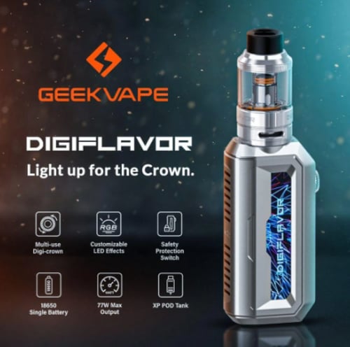 شيشة جيك فيب ديجي فليفر Geekvape Digiflavor XP 77W...