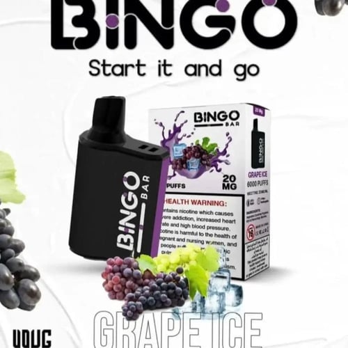 سحبة بينقو بار 6000 موش 50 نيكوتين BINGO BAR 6000...