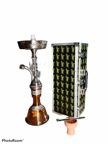 شيشه تونسي شنطه استيل كروم زجاج كرستال مقاس 22