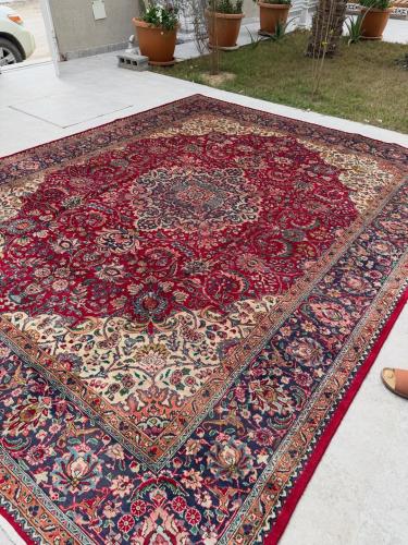 سجاد إيراني تبريزي — شغل يدوي صوف فاخر