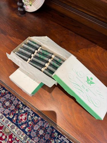 خيوط خياطة قطنية فاخرة - رمادي/ داكن رقم 40