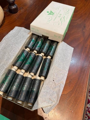 خيوط خياطة قطنية فاخرة - رمادي/ داكن رقم 40