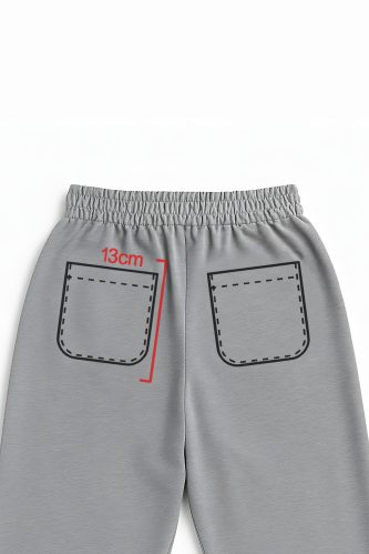 FAKE POCKET PANTS – Grey