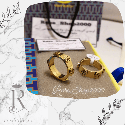 خاتم توري بورش مطلي وعليه ختم البراند ضمان سنه عال...