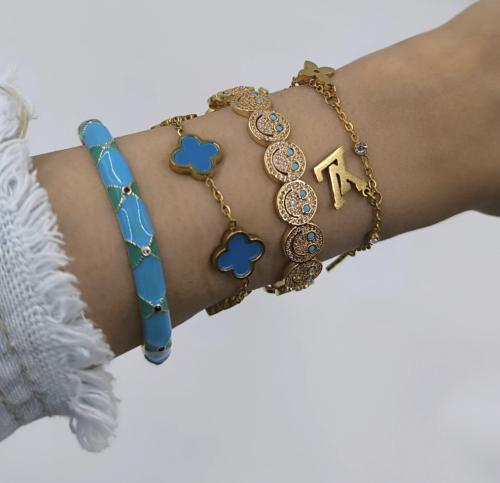 تشكيلة اساور صيفي صناعة تركية مطلية