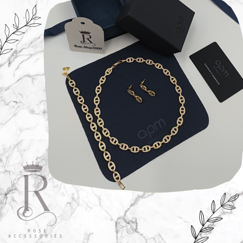 طقم apm ذهبي ٣ قطع