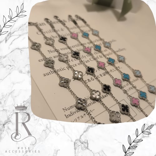 اساور فان كليف وردة صغيرة فضي ماستر