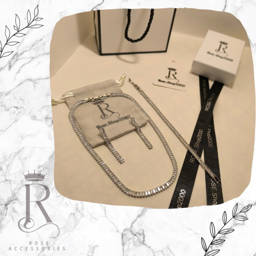 طقم تنس بديل الالماس فضي