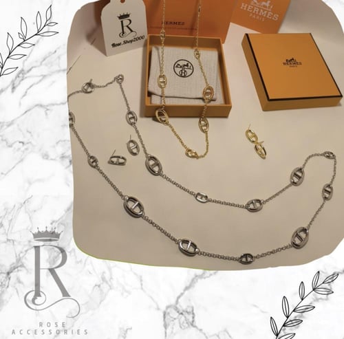 طقم ايرمز سلسال طويل وحلق