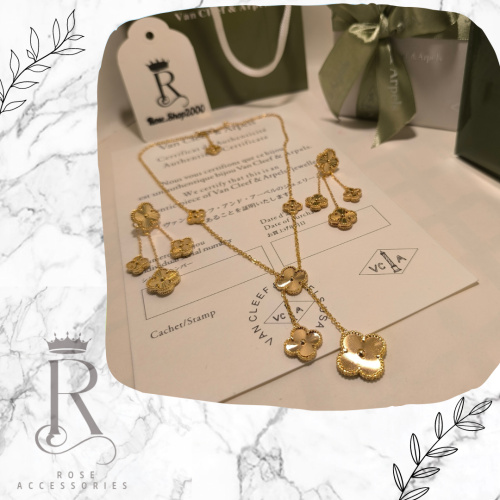 طقم فان كليف ذهبي قطعتين