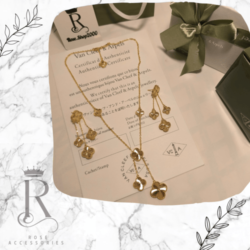طقم فان كليف ذهبي قطعتين