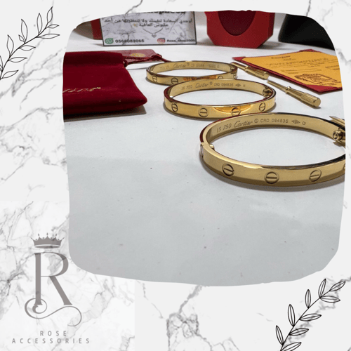 اسورة كارتيه العلامة متوفر ذهبي وفضي