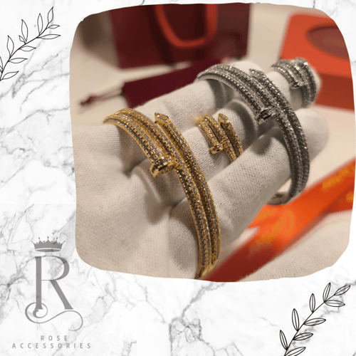 اسورة كارتيه مسمار دبل فل زركون