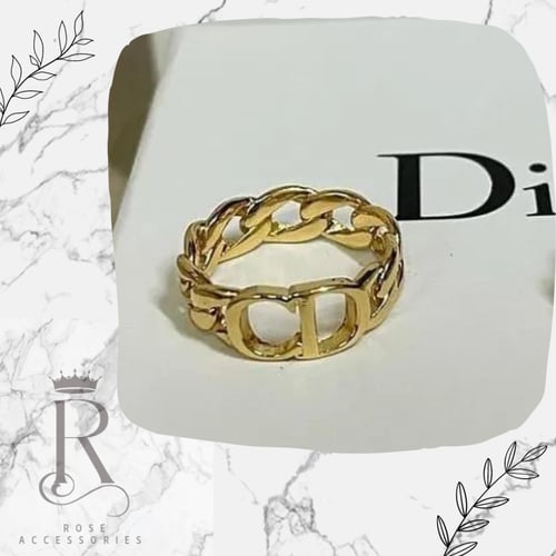 خاتم ديور مطلي ستان ستيل مايفسخ مقاوم للصدأ