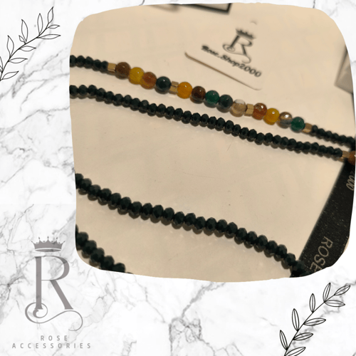 تعليقة بطايق او سلسلة نظارة خرز صناعي