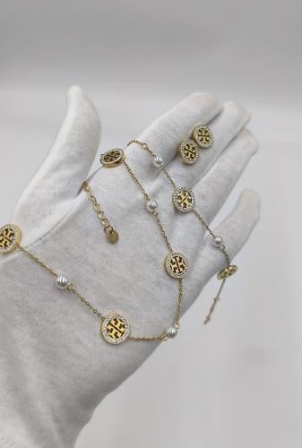 طقم توري بورش 3 قطع مطلي وعليه ختم البراند ضمان سن...