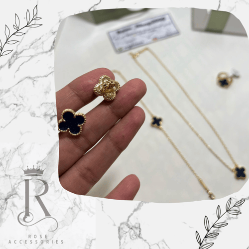 طقم فان كليف وردة وحدة