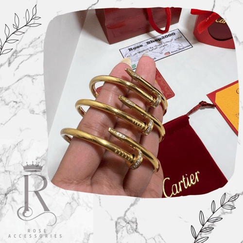 اسورة المسمار فصوص متوفر ذهبي وفضي