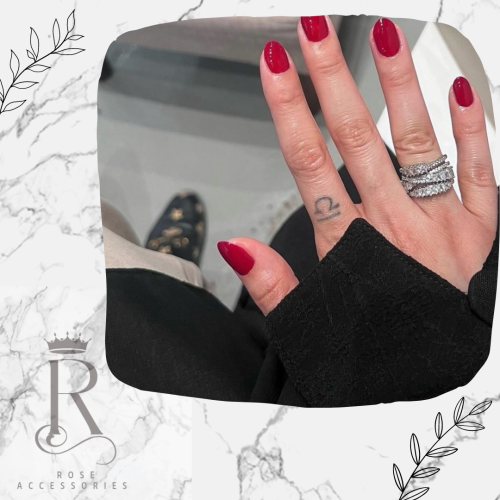 خاتم سوارفسكي زركون طبق الأصل مطلي