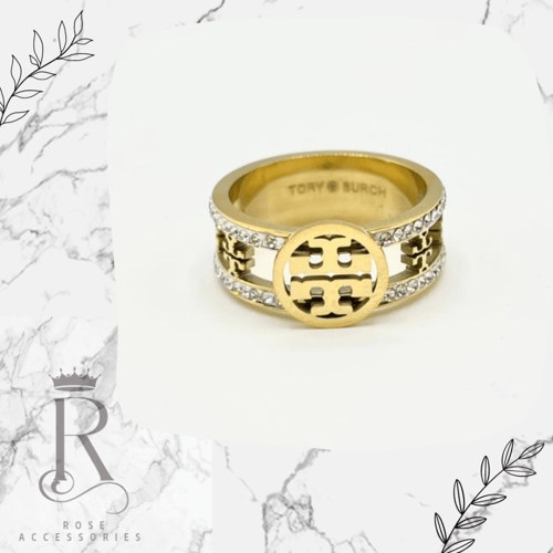 خاتم توري بورش مطلي وعليه ختم البراند ضمان سنه عال...