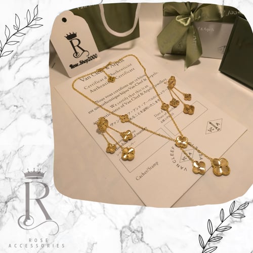 طقم فان كليف ذهبي قطعتين