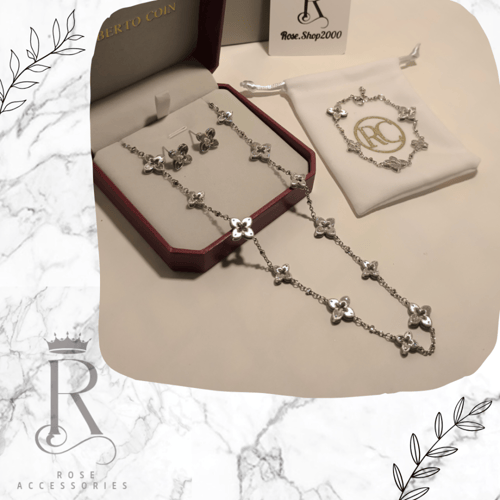 طقم روبرتو كوين ٣ قطع فضي