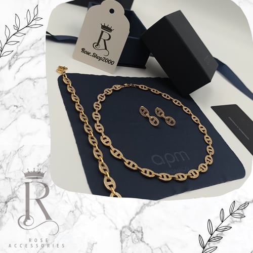 طقم apm ذهبي ٣ قطع